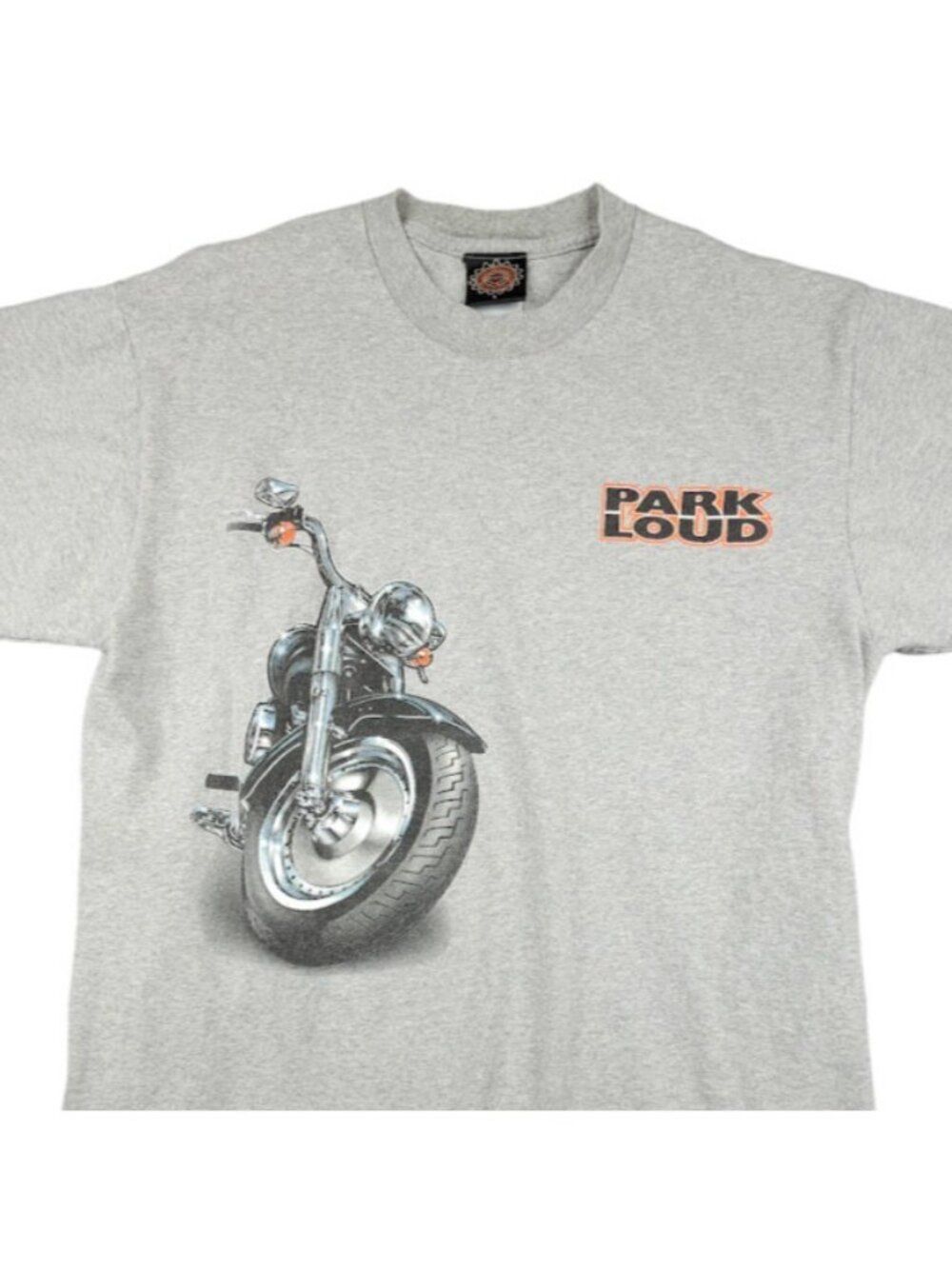 Vintage Harley Davidson T Shirt Mens Size Large 90s Park Loud Biker Made In USA